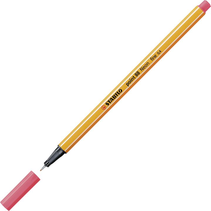 Produktbild STABILO point 88 Fineliner (Neonrot, 1 x)