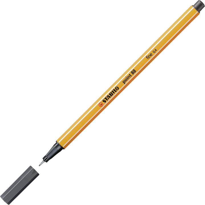 Produktbild STABILO point 88 Fineliner (Schwarzgrau, 1 x)