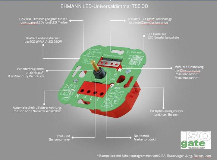 Produktbild Ehmann LED UnterputzDimmer Professional