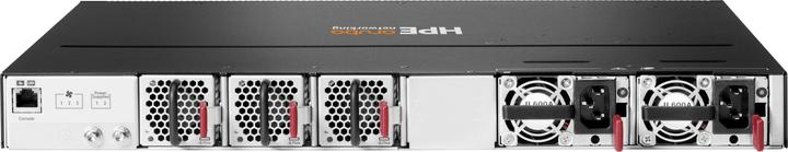 Actual product image Aruba HPE Networking CX 8100 24x10G Base-T 4x10G SFP+ 4x40/100G QSFP28 FB 3Fan 2AC PSU Switch Bundle (24 ports)