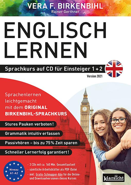 Produktbild Englisch lernen für Einsteiger 1+2 (ORIGINAL BIRKENBIHL) (Deutsch, Vera F. Birkenbihl, Rainer Gerthner, Original Birkenbihl Sprachkurs, 2023)