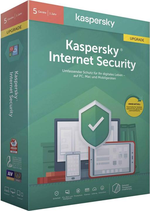 Produktbild Kaspersky Internet Security 2020 (5 User, 12 Monate)