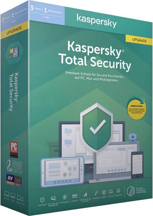 Produktbild Kaspersky Total Security 2020 (3 User, 12 Monate)