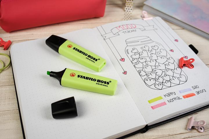 Actual product image STABILO BOSS ORIGINAL Pastel Highlighter (Yellow green, 5 mm, 1 x)