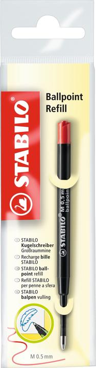 Actual product image STABILO Ballpoint Refill Ballpoint Pen Large Capacity Refill (Refill, Red, 0.50 mm)