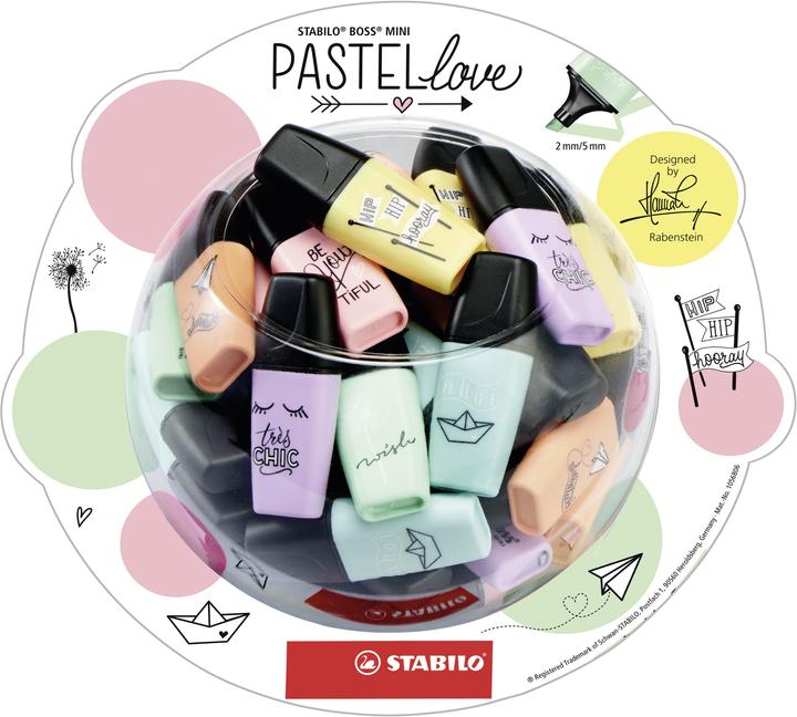 Immagine prodotto STABILO BOSS MINI Pastel Love Highlighter (Multicolore, 5 mm)