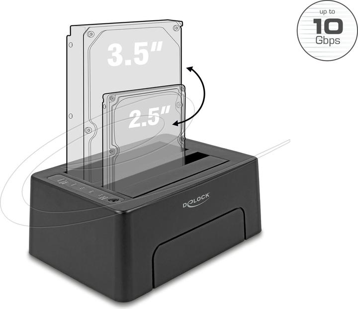 Produktbild Delock Docking- und Klonstation Dual Sata HDD / SSD