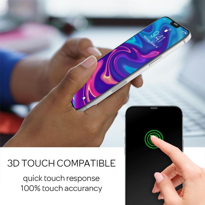 Produktbild Nalia 4x Schutzglas & 1x Schablone (4 Stück, Apple iPhone 12 Pro Max)