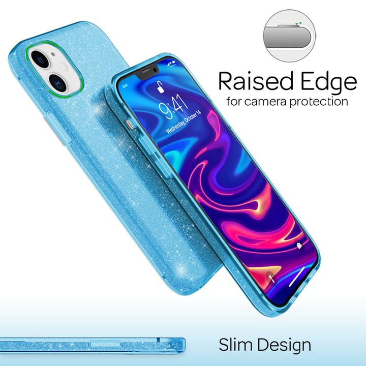 Produktbild Nalia Glitzer Handyhülle (Apple iPhone 12 Pro, Apple iPhone 12)