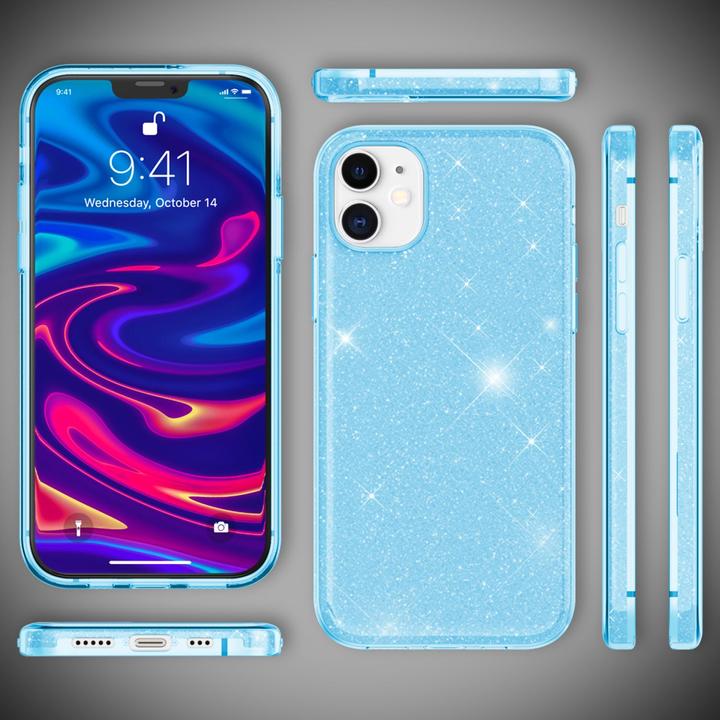 Produktbild Nalia Glitzer Handyhülle (Apple iPhone 12 Pro, Apple iPhone 12)