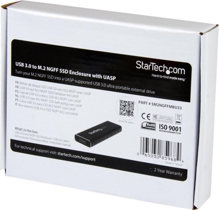 Image du produit StarTech BOÎTIER USB 3.0 À M.2 SSD (M.2 2230, M.2 2242, M.2 2260, M.2)