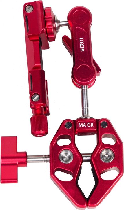 Sirui MA-GR Crap Clamp avec bras magique et support pour smartphone Rouge (Pince de pied)
