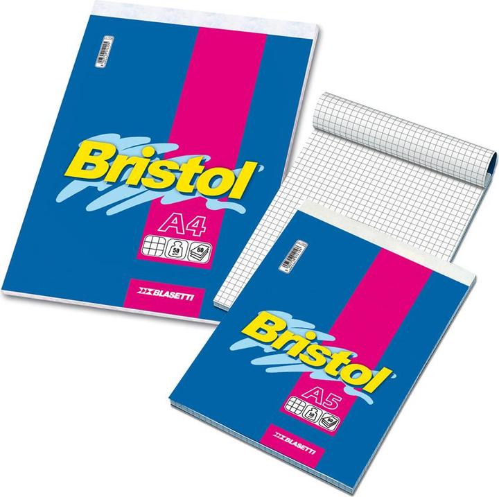 Actual product image Blasetti Bristol Writing Notebook A5 60 sheets Multicolour (A5, Checked)