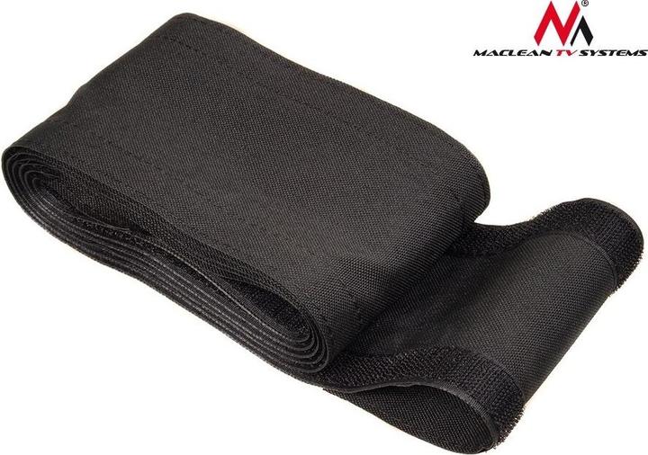 Produktbild Maclean MCTV-677 - Flexibler Kabelschutz aus Stoff mit Klettverschluss, 2 m, 105 mm, schwarz (Kabeldurchlass, 10 cm)