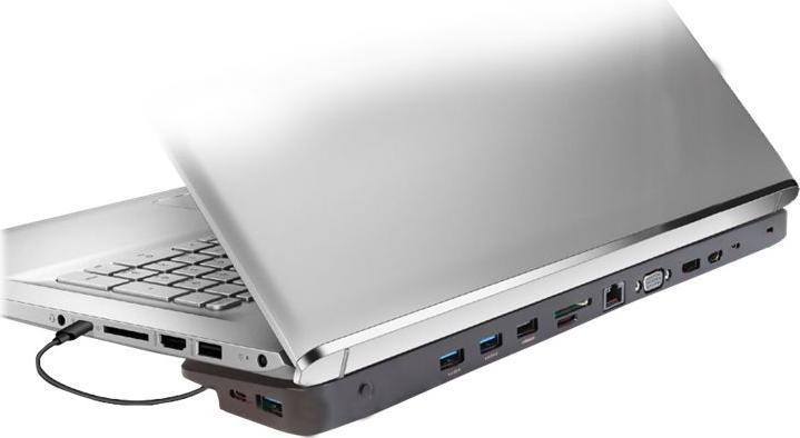 Actual product image Club 3D Triple Display Dynamic (Docking port (proprietary), 3 Ports)