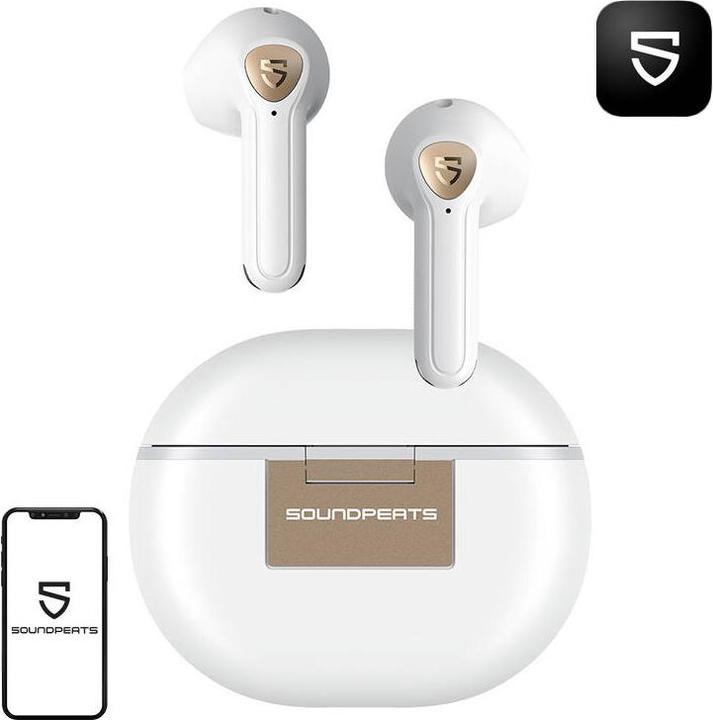 Productafbeelding Soundpeats Oortelefoon Air 3 Deluxe HS TWS (wit) (ANC, 5 h, Draadloze)