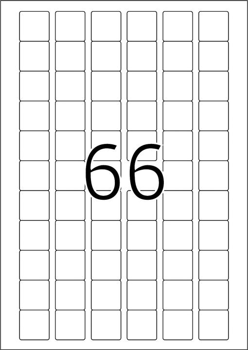 Actual product image HERMA A4 removable labels