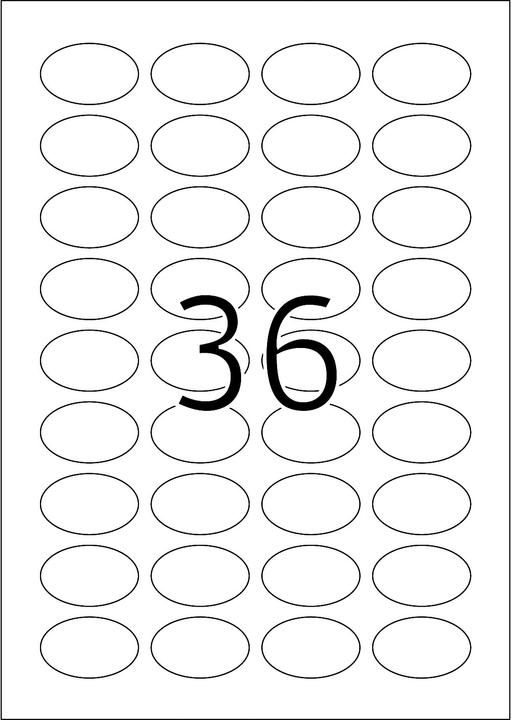 Actual product image HERMA A4 removable labels