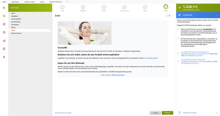 Produktbild Lexware QuickSteuer 2023 (1 User, unbegrenzt)