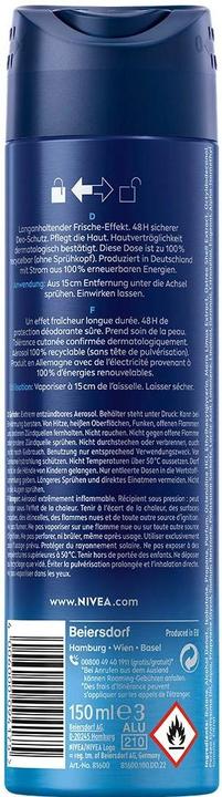 Actual product image NIVEA MEN Fresh Active Spray (Spray, 150 ml)