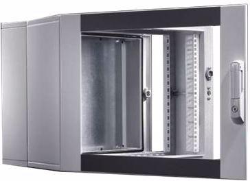 Rittal EL wall-mounted enclosure 3-piece BHT 9U with mounting plate and profile rails Fixed installation (9 RU, 19 inch rack)