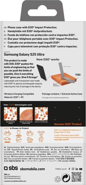Immagine prodotto SBS Copertina posteriore (Samsung Galaxy S25 Ultra)