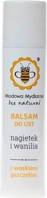 Miodowa Mydlarnia Honigseifenfabrik Lippenbalsam mit Bienenwachs Ringelblume und Vanille 45ml (45 ml)