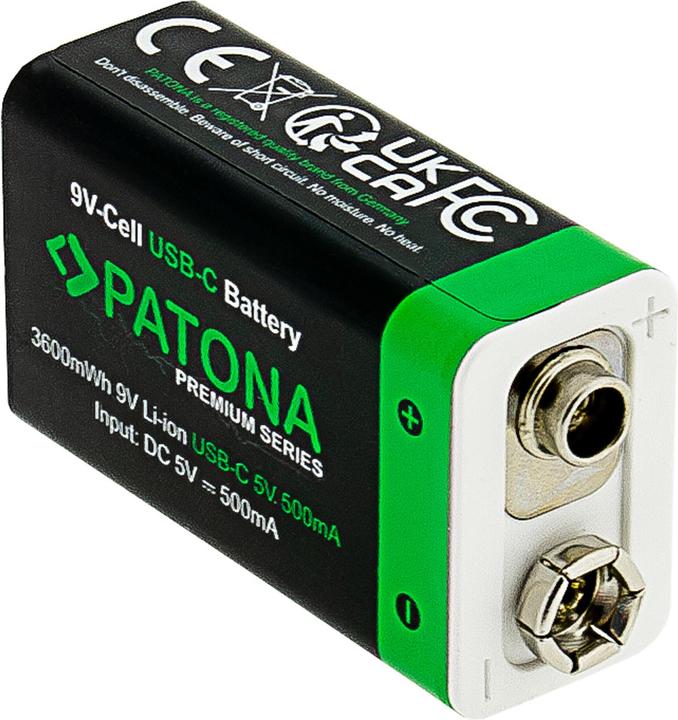 Produktbild Patona Premium Series (2 Stk., 9V Block, 400 mAh)