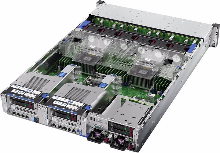 Actual product image HPE E ProLiant DL380 G10 NC 8 Core 2933MT/s, 2 Rank, 12x LFF, 2x PS, P (Intel Xeon Silver 4208, 1500 GB, Rack Server)