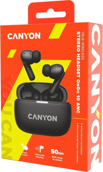 Produktbild Canyon OnGo TWS-10 ANC+ENC, Bluetooth Headset, microphone, BT v5.3 BT8922F, Frequence (ANC, 0.83 h, Kabellos)