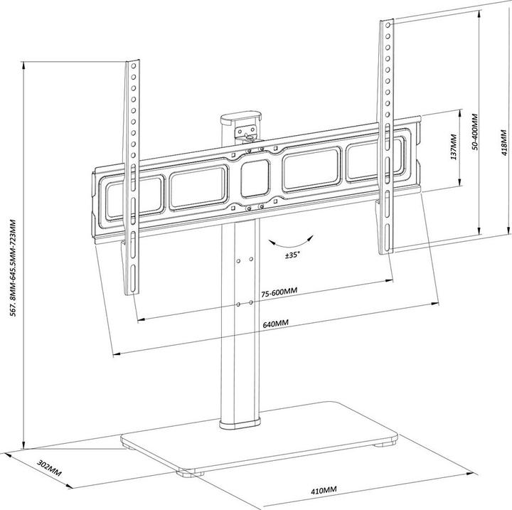 Actual product image Maclean MC-386 (Universal, 75", 40 kg)