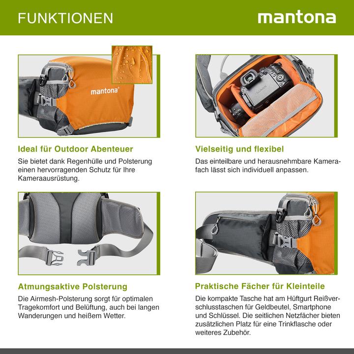 Image du produit mantona ElementsPro 20 (Sac à bandoulière pour appareil photo, Kamera Bereitschaftstasche, 10.29 l)