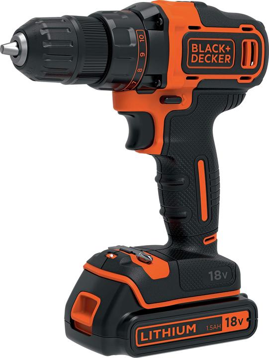 Actual product image Black & Decker Drill screwdriver BDCDD186K (Rechargeable battery operated)