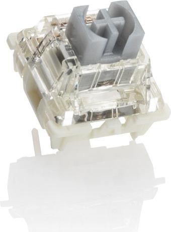 Actual product image Ducky Gateron G Pro Silver Switches, mechanical, 3-pin, linear, MX stem, 45g - 110 pieces