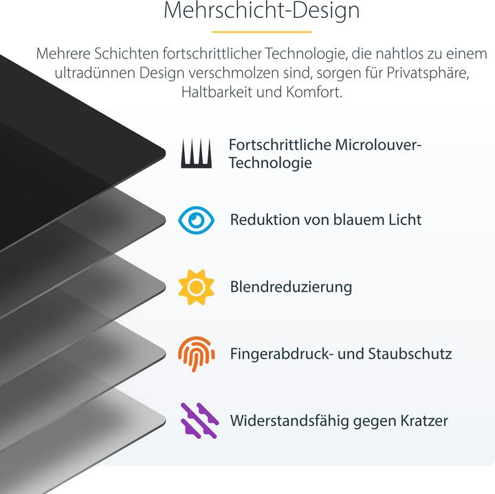 Image du produit StarTech COM 60,96cm 24 pouces 16:10 Moniteur d'ordinateur Filtre anti-regard Filtre suspendu/filtre (21.26", 16 : 10)