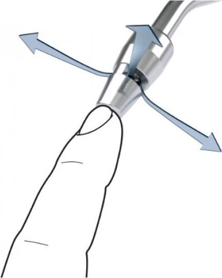 Actual product image Elmag - Ausblaspistole JWL TURBO, Ø 8mm Rohr gebogen, ByPass Düse, inkl. Stecknippel