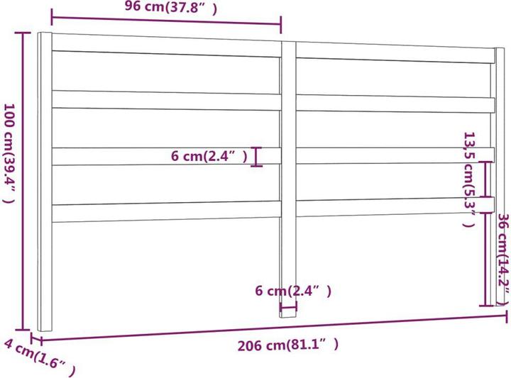 Immagine prodotto VidaXL Batsheva (206 x 4 x 100 cm)