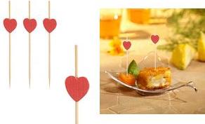 Actual product image Papstar Fingerfood - Picker "Heart (100 x)