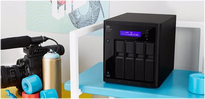Produktbild WD My Cloud Pro PR4100 4Bay NAS 4xHDD QuadCore processor RAM RAID 0 1 JBOD 2xUSB3.0 (4 x 14 TB)