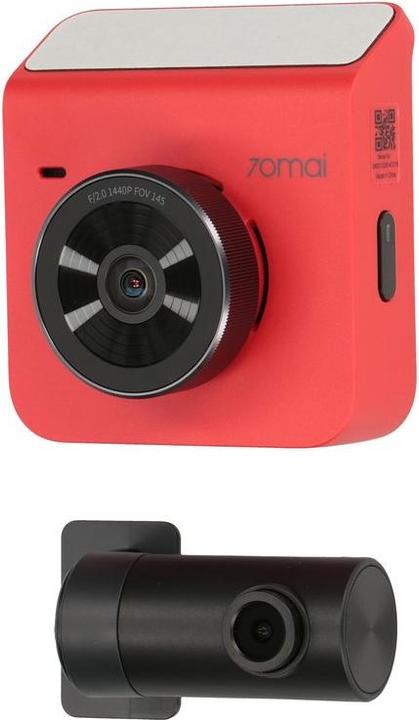Produktbild 70mai car DVR DASH CAM A400 QHD MIDRIVE A400 + RC09 red (GPS-Empfänger, WLAN, Eingebautes Display, QHD)