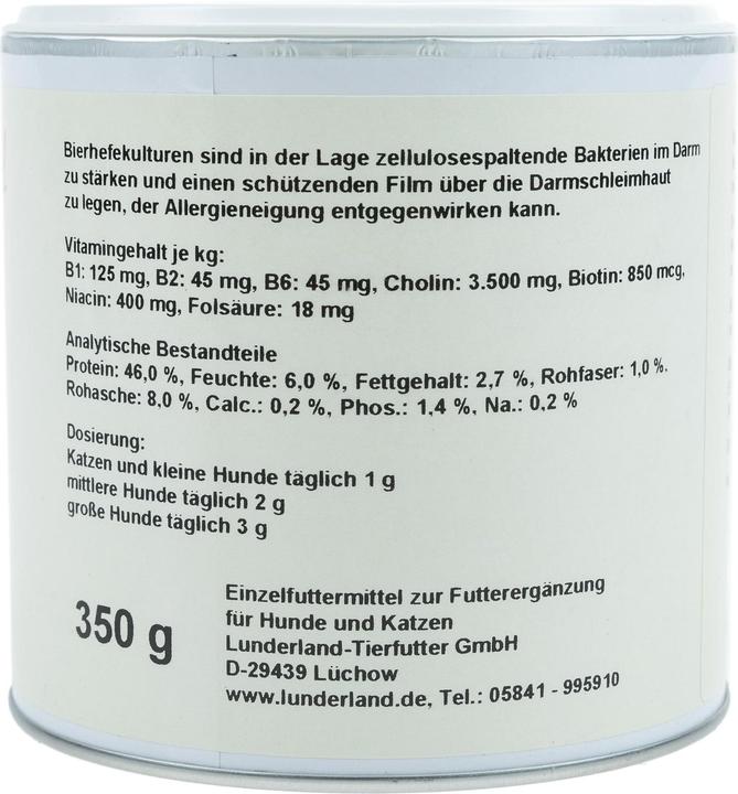 Produktbild Lunderland Bierhefe Ergänzungsfutter 350 g (Adult, 1 Stk., 350 g)