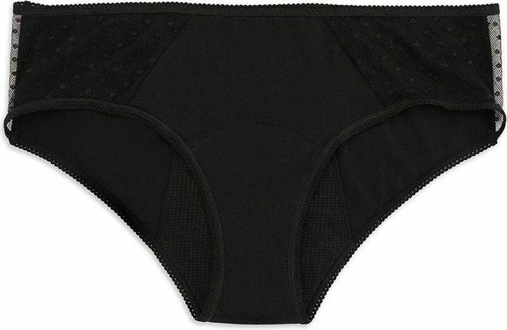 Immagine prodotto Kiwitas Classic Plumeti Menstrual Panties - Black, Size Medium (M)