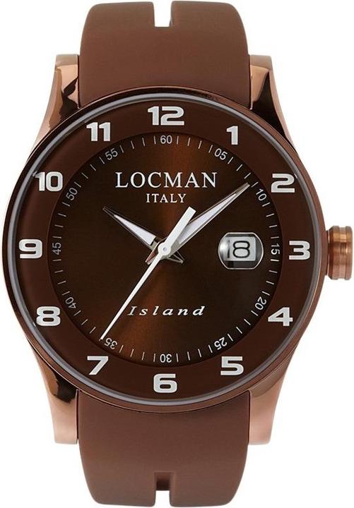 Locman Italy Herrenuhr Island braun Ref. 0600 (Analoguhr, 40 mm)