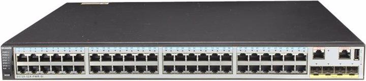 Produktbild Huawei S5720-52X-PWR-SI Bundle 48 Ethernet 10/100/1000 PoE+ ports 4 10 Gig SFP+ with AC power