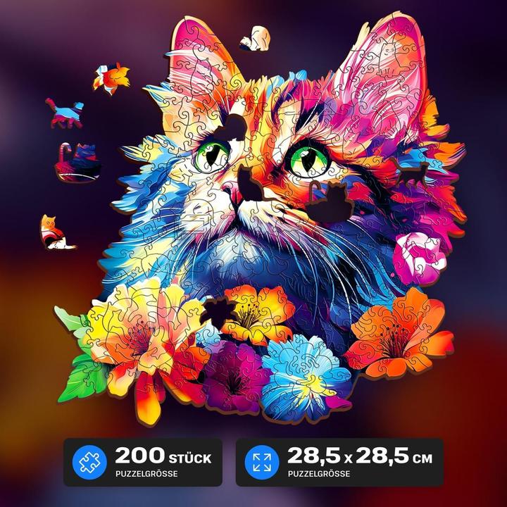 Produktbild Escape Welt Katze (200 Teile) - Holzpuzzle (200 Teile)