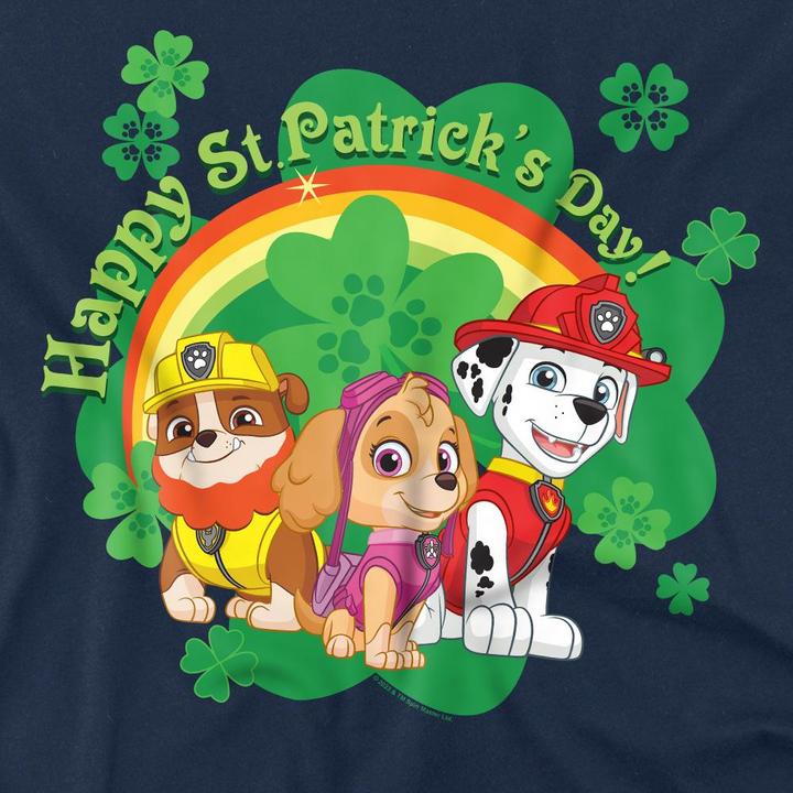 Actual product image Paw Patrol Mens Team St Patricks Day T-Shirt (L)