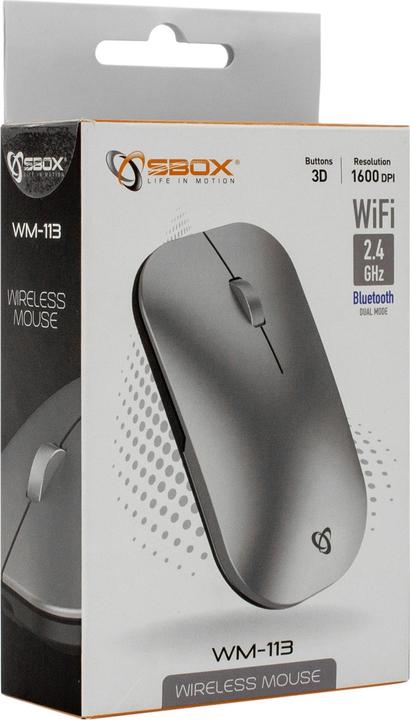 Image du produit Sbox WM-113 Sans fil Argent (Filaire)