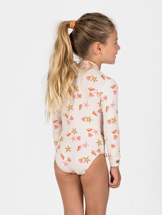 Actual product image Nabaiji Badeanzug Baby/Mädchen langarm UV-Schutz - Izia Shell weiss