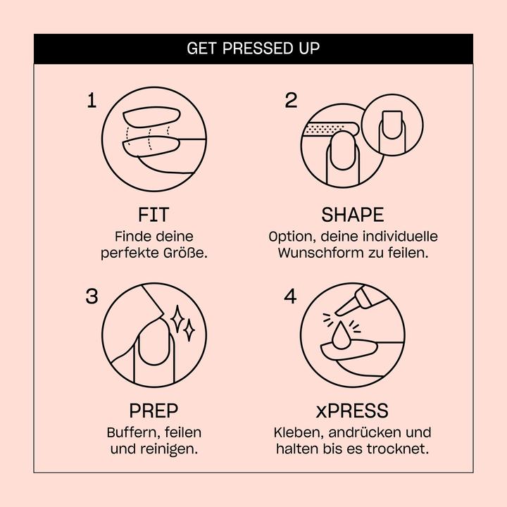 Produktbild OPI Xpress/On Nail Art (Kunstnägel, Nude)