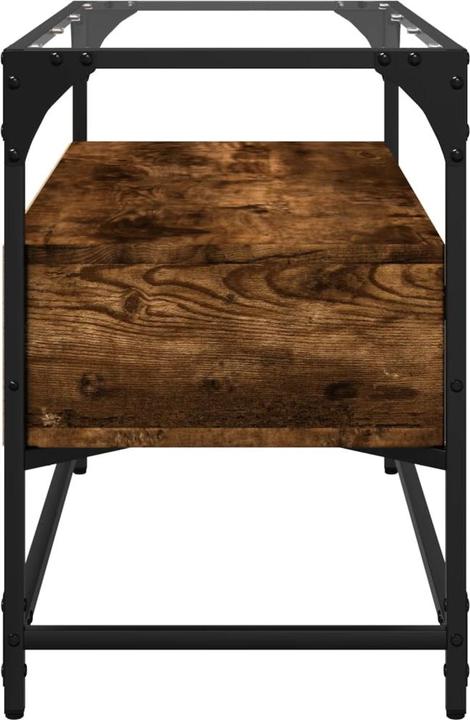 Image du produit VidaXL Meuble TV avec plateau en verre 98 x 35 x 51cm